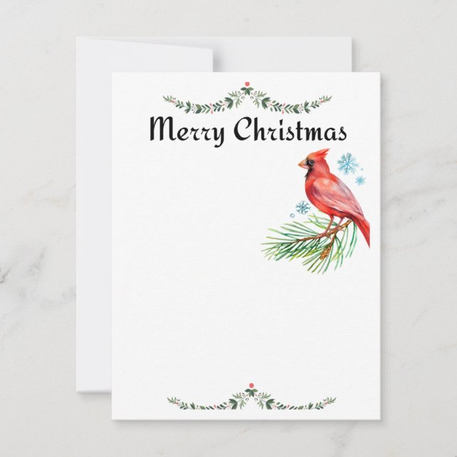 Cartes Pour Fêtes Annuelles Cardinal Christmas Card (Devant)