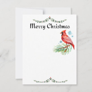 Cartes Pour Fêtes Annuelles Cardinal Christmas Card