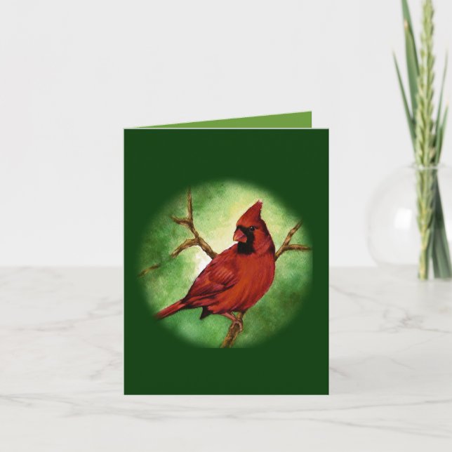 Cartes Pour Fêtes Annuelles Cardinal de Noël (Devant)
