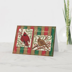 Cartes Pour Fêtes Annuelles Cardinal de Noël personnalisé