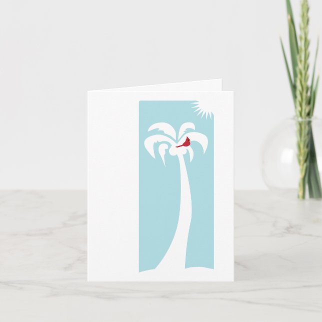 Cartes Pour Fêtes Annuelles Cardinal Snowbird (Devant)