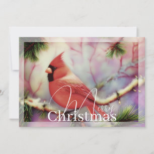 Cartes Pour Fêtes Annuelles Cardinal sur le budget hivernal Noël