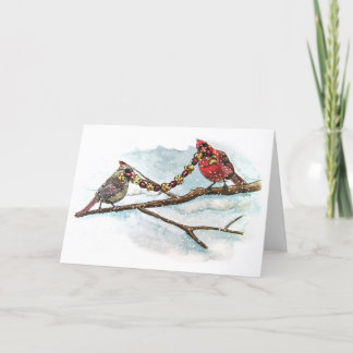 Cartes Pour Fêtes Annuelles Cardinaux de Noël