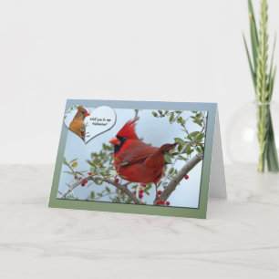 Cartes Pour Fêtes Annuelles Cardinaux Valentine
