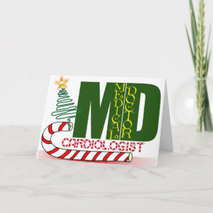 CARTES POUR FÊTES ANNUELLES CARDIOLOGUE DE NOËL