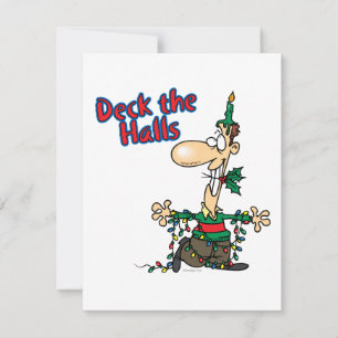 Cartes Pour Fêtes Annuelles caricature amusante de Noël