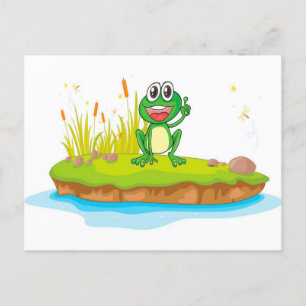 Cartes Pour Fêtes Annuelles Caricature de grenouille mignonne Un cadeau géni