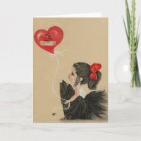 Caricature de petite fille triste