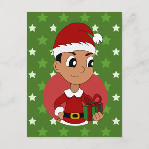 Cartes Pour Fêtes Annuelles Caricature pour garçon de Noël