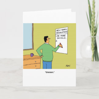 Cartes Pour Fêtes Annuelles Caricature Résolutions du Nouvel An