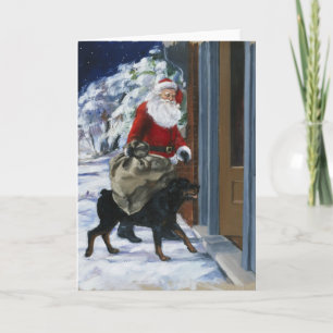 Cartes Pour Fêtes Annuelles Carl Helping Santa Claus de<Carl's Christmas>b