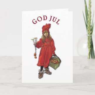Cartes Pour Fêtes Annuelles Carl Larsson Art Brita Vous Souhaite Dieu Jul