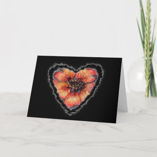 Cartes Pour Fêtes Annuelles Carlet Heart Valentine Love Romance Card (Devant)