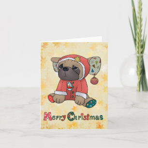 Cartes Pour Fêtes Annuelles carlin de Noël