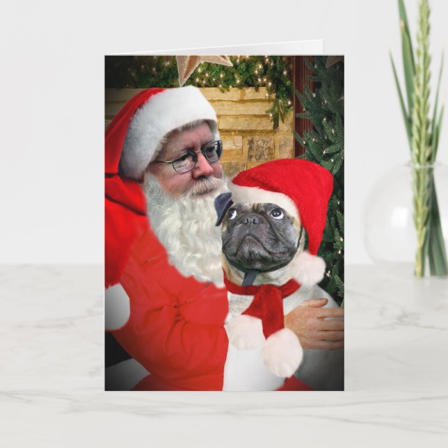CARTES POUR FÊTES ANNUELLES CARLIN UN REGARD DE PÈRE NOËL (Devant)