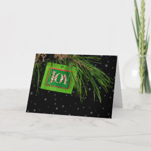 Cartes Pour Fêtes Annuelles Carnet de Noël Joy sur l'arbre