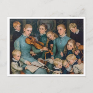 Cartes Pour Fêtes Annuelles Carol de Noël à Bracken Dane par Arthur Hughes