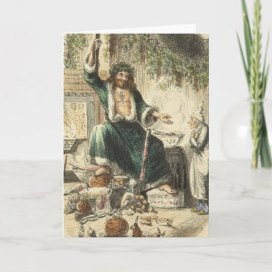 Cartes Pour Fêtes Annuelles Carol de Noël : Le troisième visiteur de Scrooge