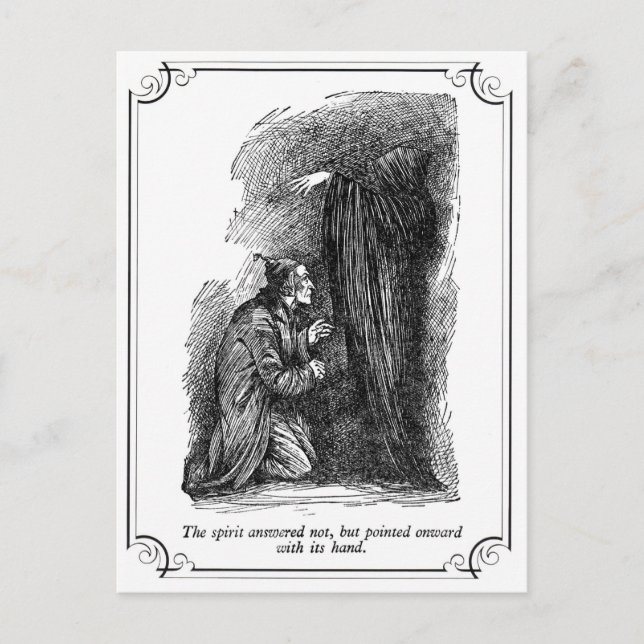 Cartes Pour Fêtes Annuelles Carol de Noël : L'Esprit N'A Pas Répondu (Devant)