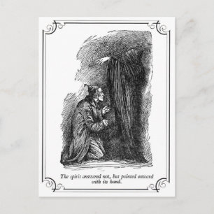 Cartes Pour Fêtes Annuelles Carol de Noël : L'Esprit Répondit Non