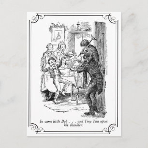 Cartes Pour Fêtes Annuelles Carol de Noël : Petit Bob & Tiny Tim