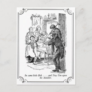 Cartes Pour Fêtes Annuelles Carol de Noël : Petit Bob & Tiny Tim