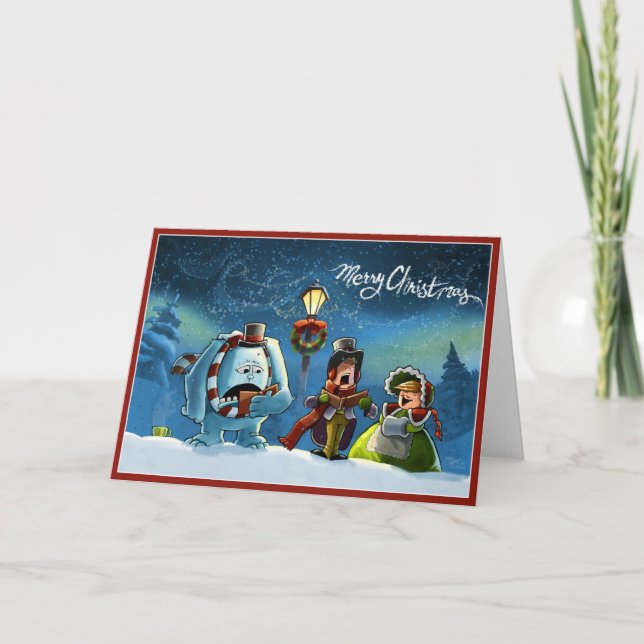 Cartes Pour Fêtes Annuelles carolers (Devant)