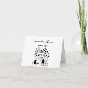 Cartes Pour Fêtes Annuelles Caroleurs de Noël avec Noël de neige