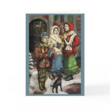 Caroleurs de Noël Dickensiens peindre Personnalise