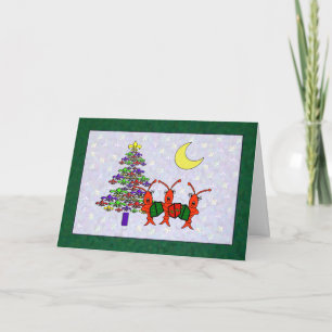 Cartes Pour Fêtes Annuelles Caroling Crawfish Fleur de Lis Christmas