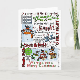 Cartes Pour Fêtes Annuelles Caroling Snowbirds