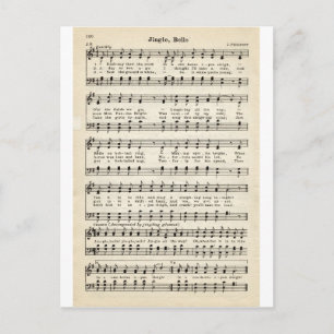 Cartes Pour Fêtes Annuelles Carols de Noël : Jingle Bells