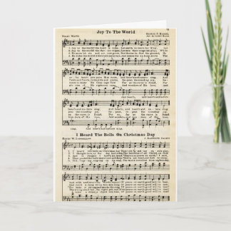 Cartes Pour Fêtes Annuelles Carols de Noël : Joie au monde