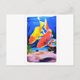 Cartes Pour Fêtes Annuelles Carpeaux de Koi Japonais Harmonie Zen - Symbole de