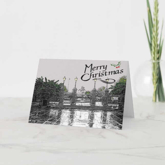 Cartes Pour Fêtes Annuelles Carré de Jackson à Noël (Devant)