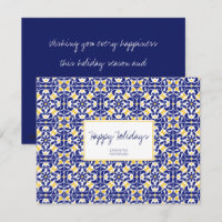 Carreaux méditerranéens Motif bleu et jaune