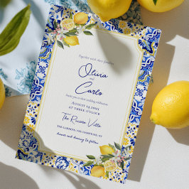 Cartes Pour Fêtes Annuelles Carrelage méditerranéen italien et Mariage citron