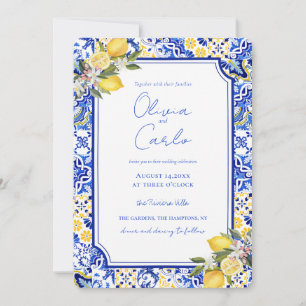 Cartes Pour Fêtes Annuelles Carrelage méditerranéen italien et Mariage citron
