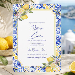 Cartes Pour Fêtes Annuelles Carrelage Méditerranéen Italien & Mariage au Citro