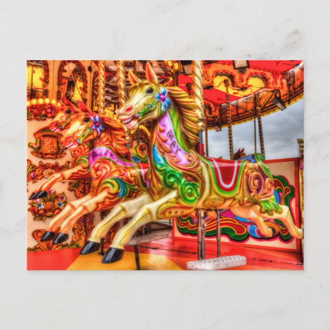 Cartes Pour Fêtes Annuelles Carrousel Liverpool (Devant)
