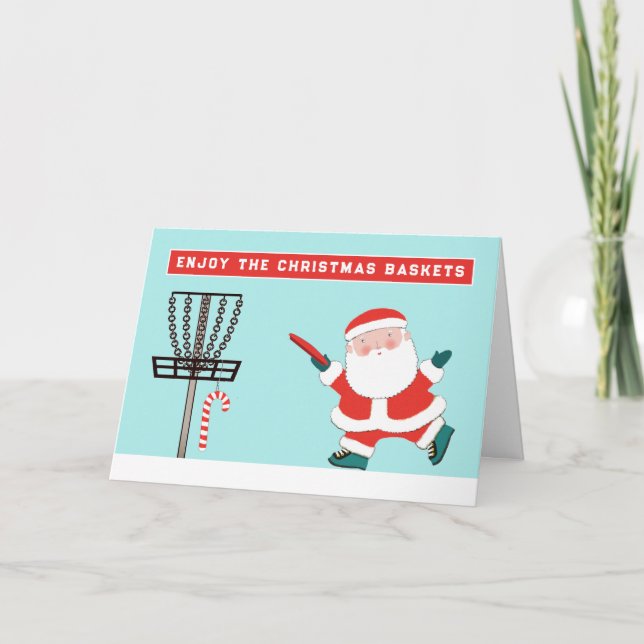Cartes Pour Fêtes Annuelles Carte-cadeau drôle de disc golf (Devant)