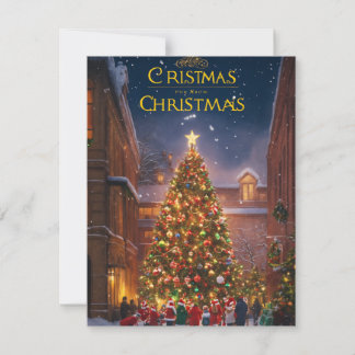 Cartes Pour Fêtes Annuelles "Carte de Noël de luxe avec Accents de fiole d'or"