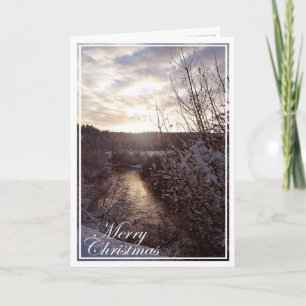 Cartes Pour Fêtes Annuelles Carte, Noël, Nouvel An - Rivière Little Spokane