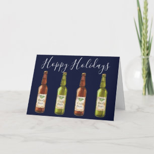 Cartes Pour Fêtes Annuelles Cartes de vœux photo de fêtes de bière Hoppy Holid