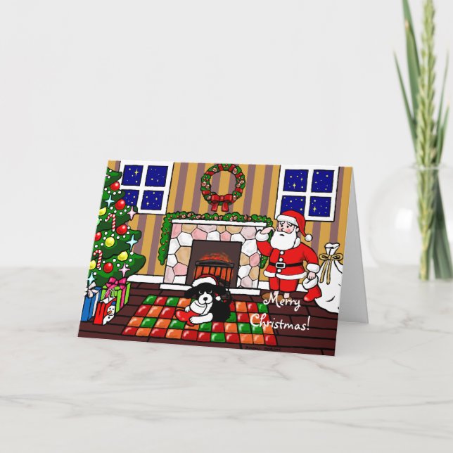 Cartes Pour Fêtes Annuelles Carton de Noël espagnol Springer anglais (Devant)
