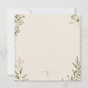 Cartes Pour Fêtes Annuelles Carton d'invitation de mariage de luxe – style ivo