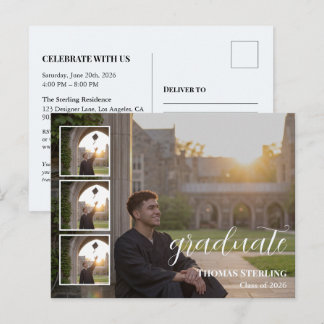 Cartes Pour Fêtes Annuelles Carton d'invitation élégant pour la remise des dip
