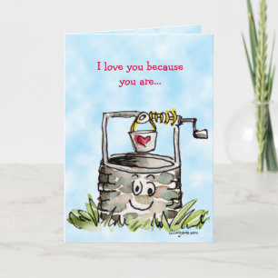 Cartes Pour Fêtes Annuelles Cartoon Well Valentines Day Greeting