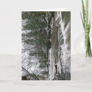 Cartes Pour Fêtes Annuelles Cascades neigeuses