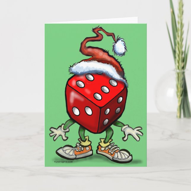 Cartes Pour Fêtes Annuelles Casino Noël (Devant)